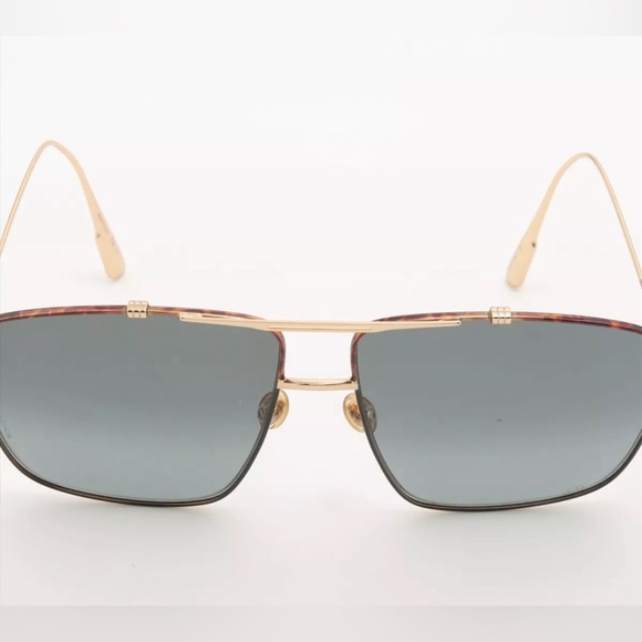 Dior Sunglasses Tortoise Frame With Gold Arms & Gold Brow Bar - Picture 5 of 6